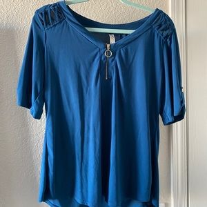 Business casual Blouse with Zipper